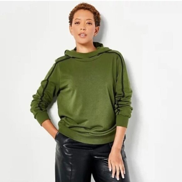 Jason Wu Green Hoodie Sweatshirt - Picture 1 of 6
